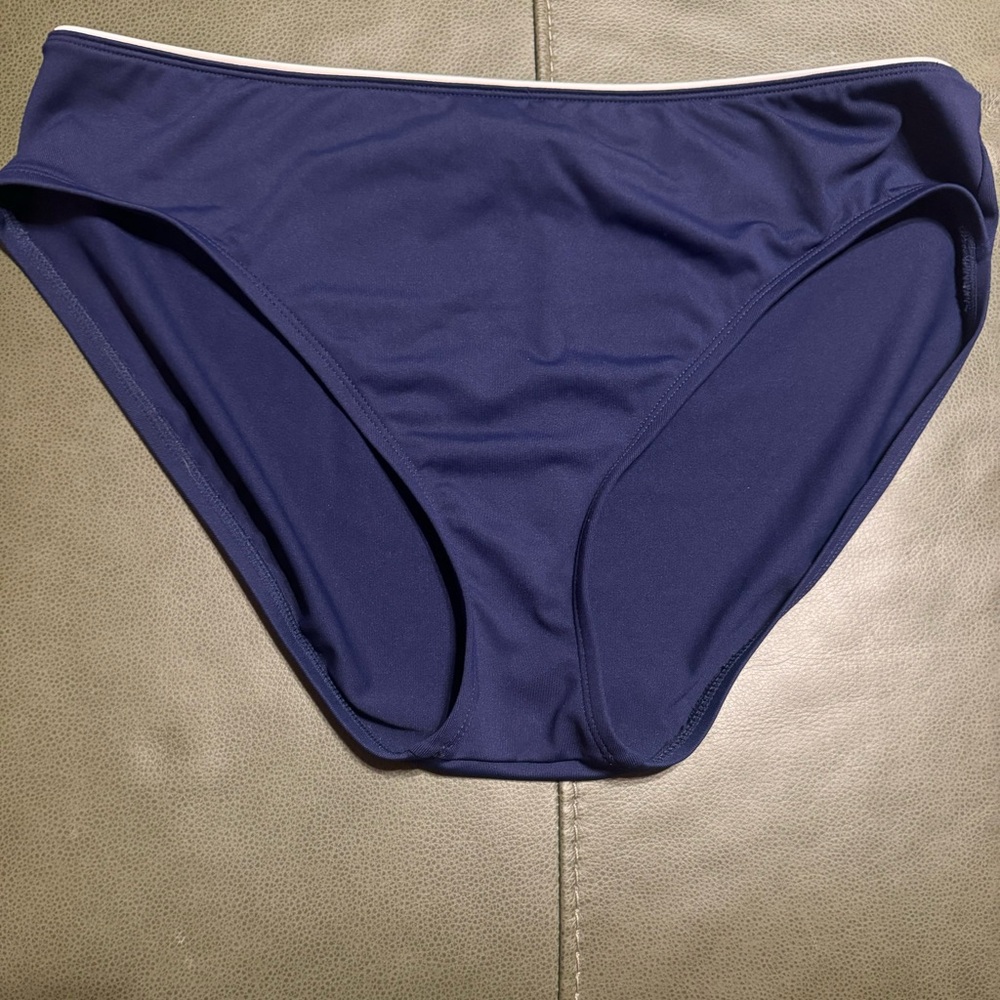 Chaps Deep Navy Blue Swimwear Bottom, Size 16, NWT